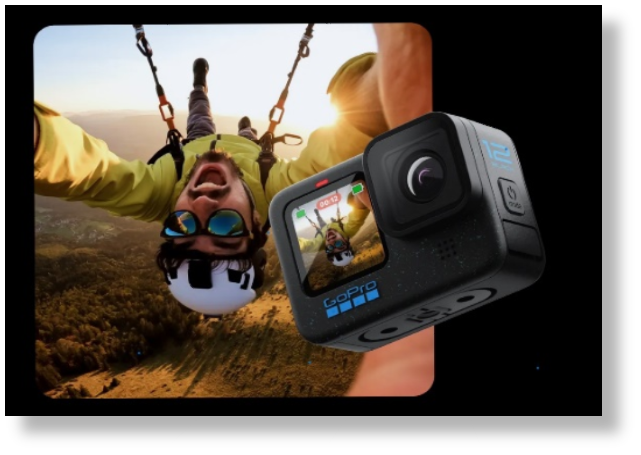 Using a GoPro camera for action sports and sky diver,GO-PRO Slow-Mo Most Versatile camera (Top 10).
capturing immersive images in GoPro camera
